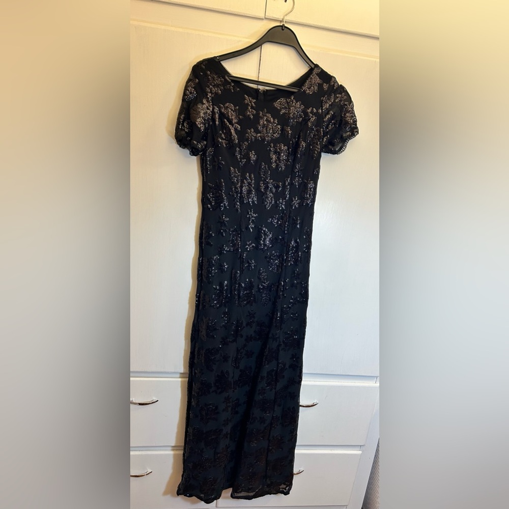 Elegant Black Formal Dress or Mother of the Bride/Groom dress, size small
